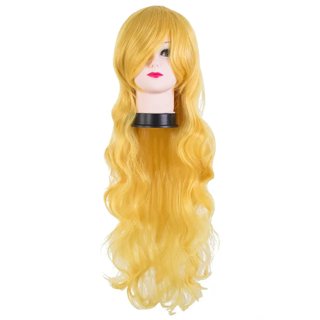 yellow wig