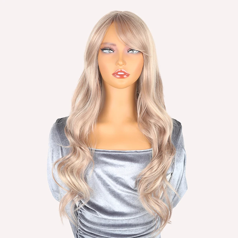 blonde wig with bangs