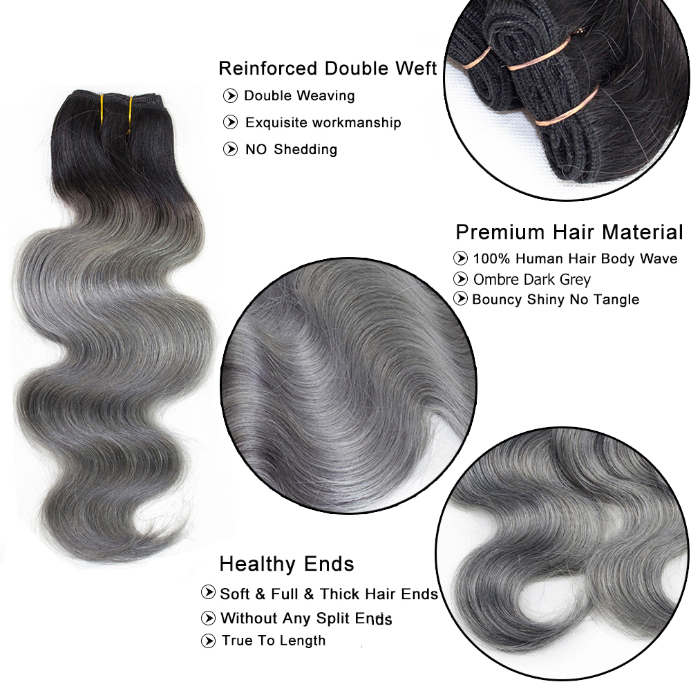 grey hair extensions