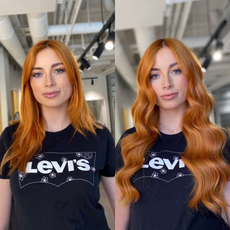 12 inch hair extensions before and after