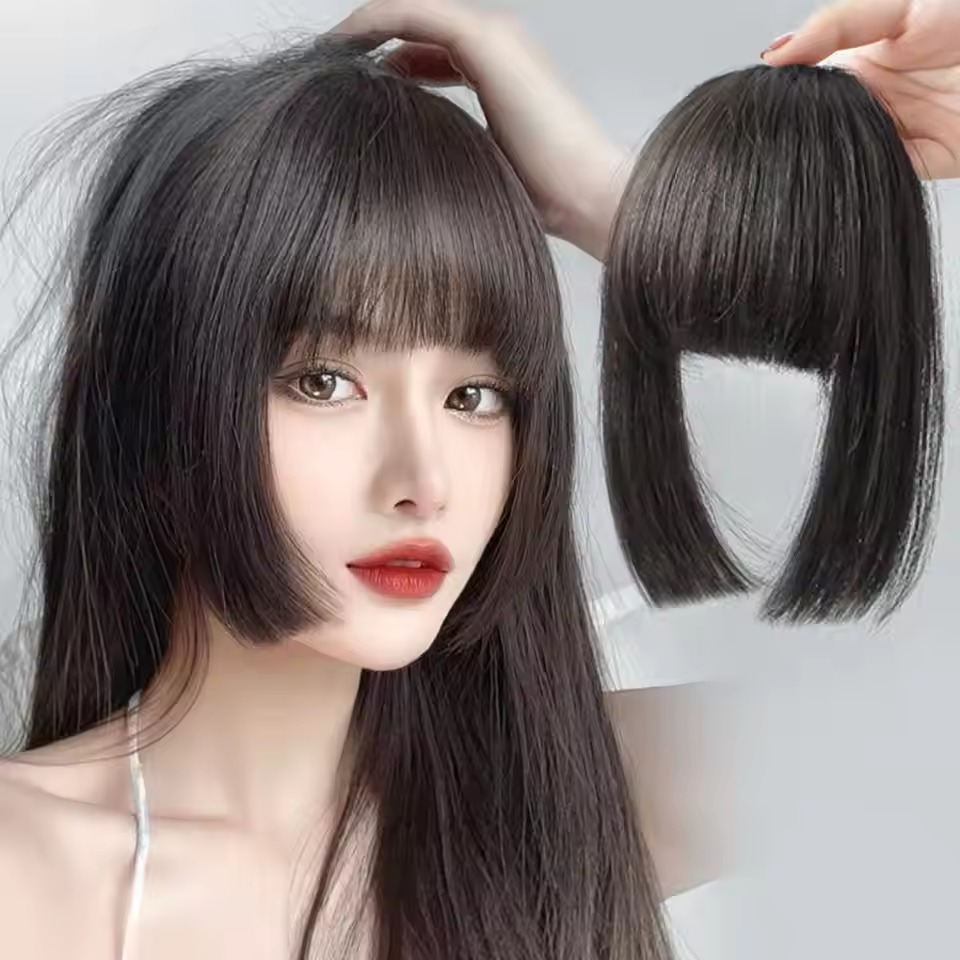 synthetic wigs with bangs