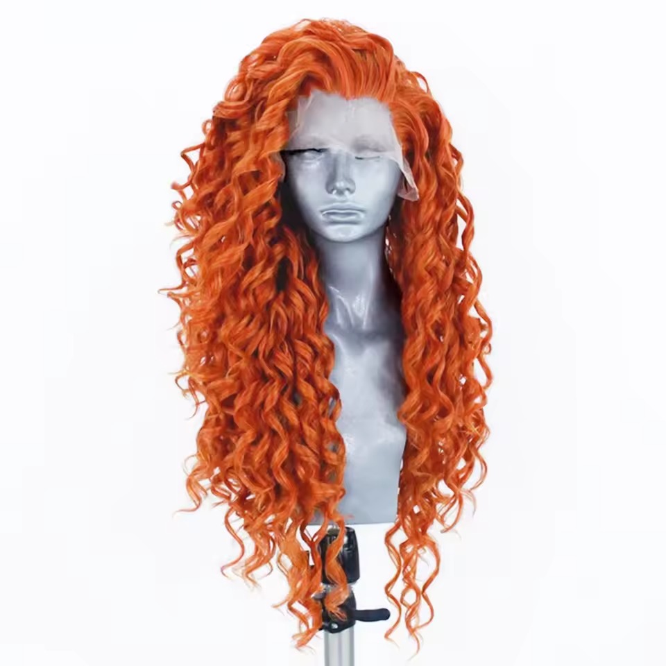 synthetic curly wigs